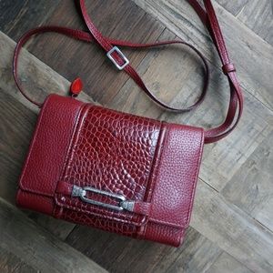 Maroon Brighton Leather Purse Wallet Organizer